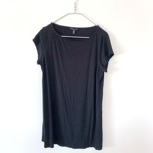 Eileen Fisher LG Black Jersey TShirt 92% Cotton 8% Spandex